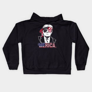 Trump Merica 2024 Kids Hoodie